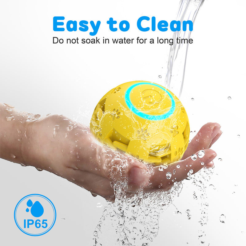 Electric bouncing ball for grinding teeth and teasing pets