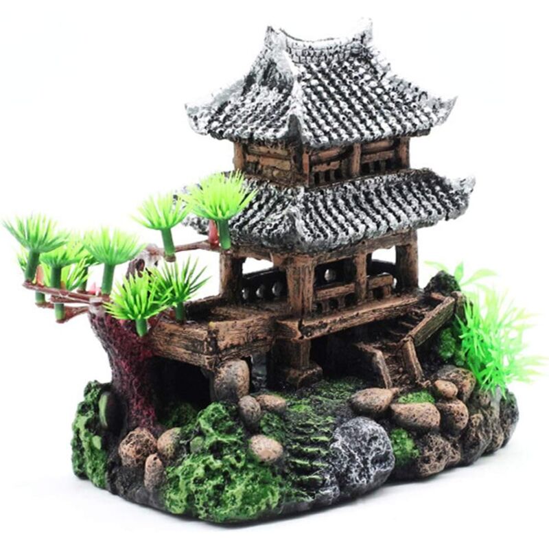 Classic Resin Aquarium Decoration Realistic Eco-Friendly Castle