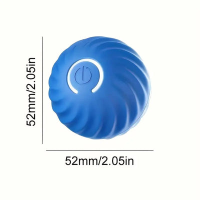Interactive Dog Toy – Self-Rolling Dog Ball – Durable Automatic Dog Ball Blauw