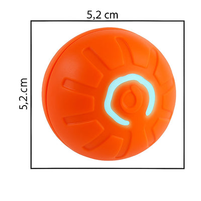 Pet Toys - Dog Toys - Interactive Dog Toys - Automatic Moving, Bouncing and Rotating Dog Ball - IPX7 Waterproof - Active Rolling Ball for Small and Medium Dogs (Orange)