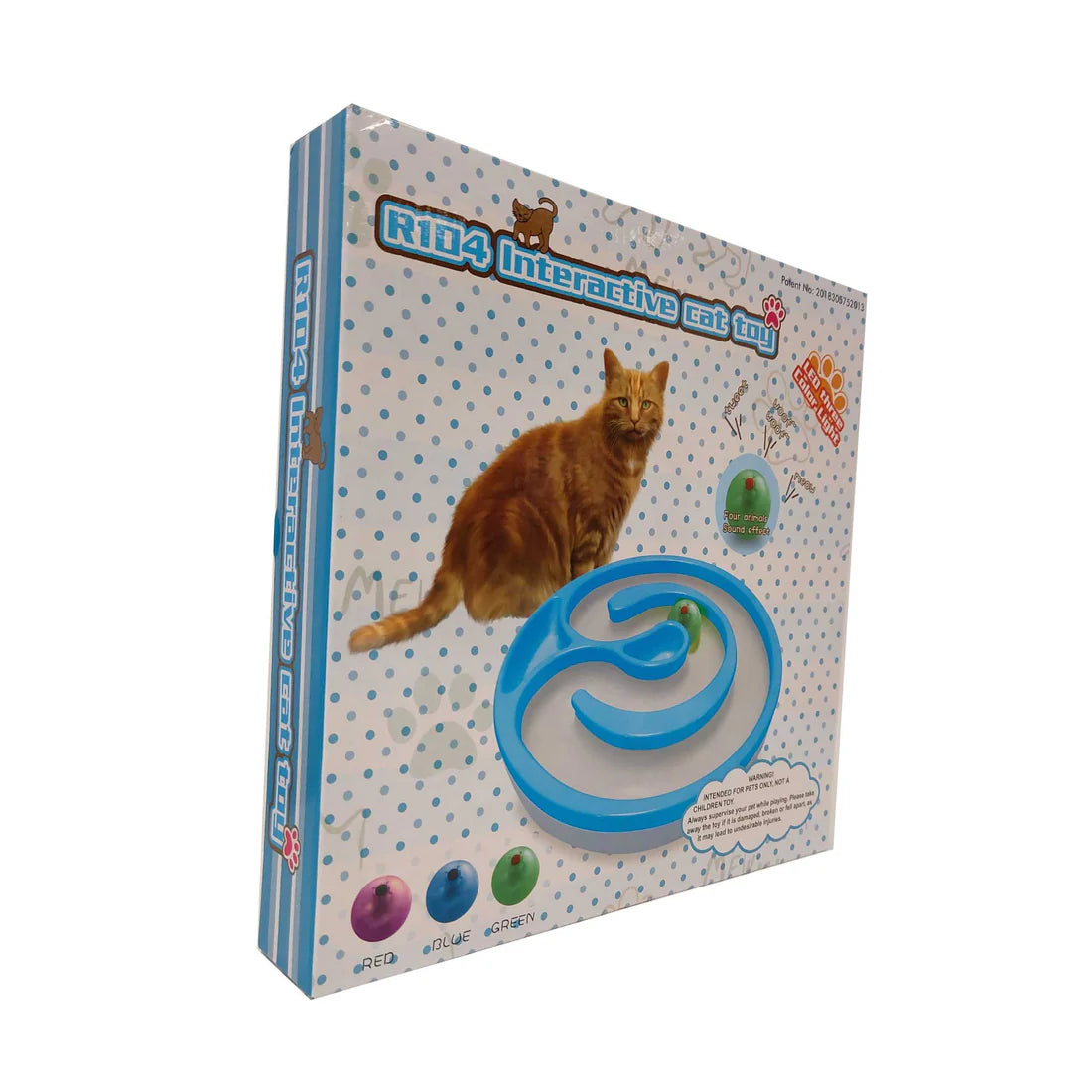 Interactive Cat Track Circle with LED Sound Light Rolling Ball - Chase Play Toy - Image 6.0