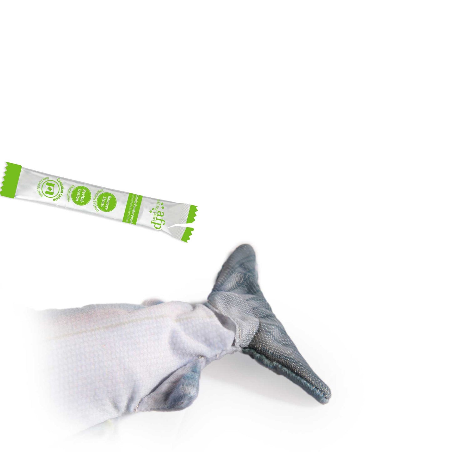 Jittering Sardine Cat Toy Flopping Dancing Fish + Catnip Silvervine Electric USB - Image 6.0