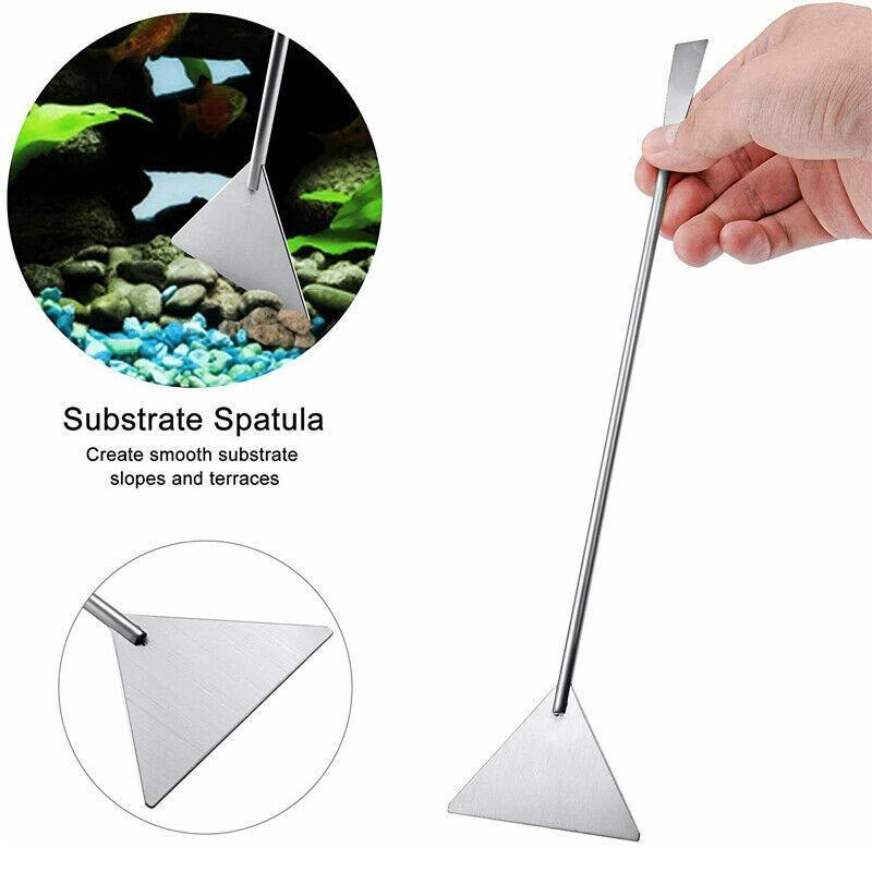 Stainless Steel Aquarium Tool Set Tweezers Scissors Spatula Kit 4 5 6PCS - 6PCS Tool + Bag