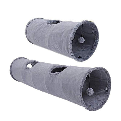 Cat Tunnel Pet Toys Play Hide Tube With Ball For Large Cat Dogs Rabbit - M-130x30CM