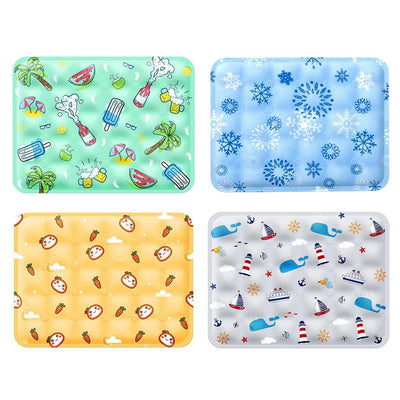 Cooling Ice Mat for Pets Summer Dog and Cat Cooling Pad Comfortable Pet Bed - Grey2 - 60x90cm