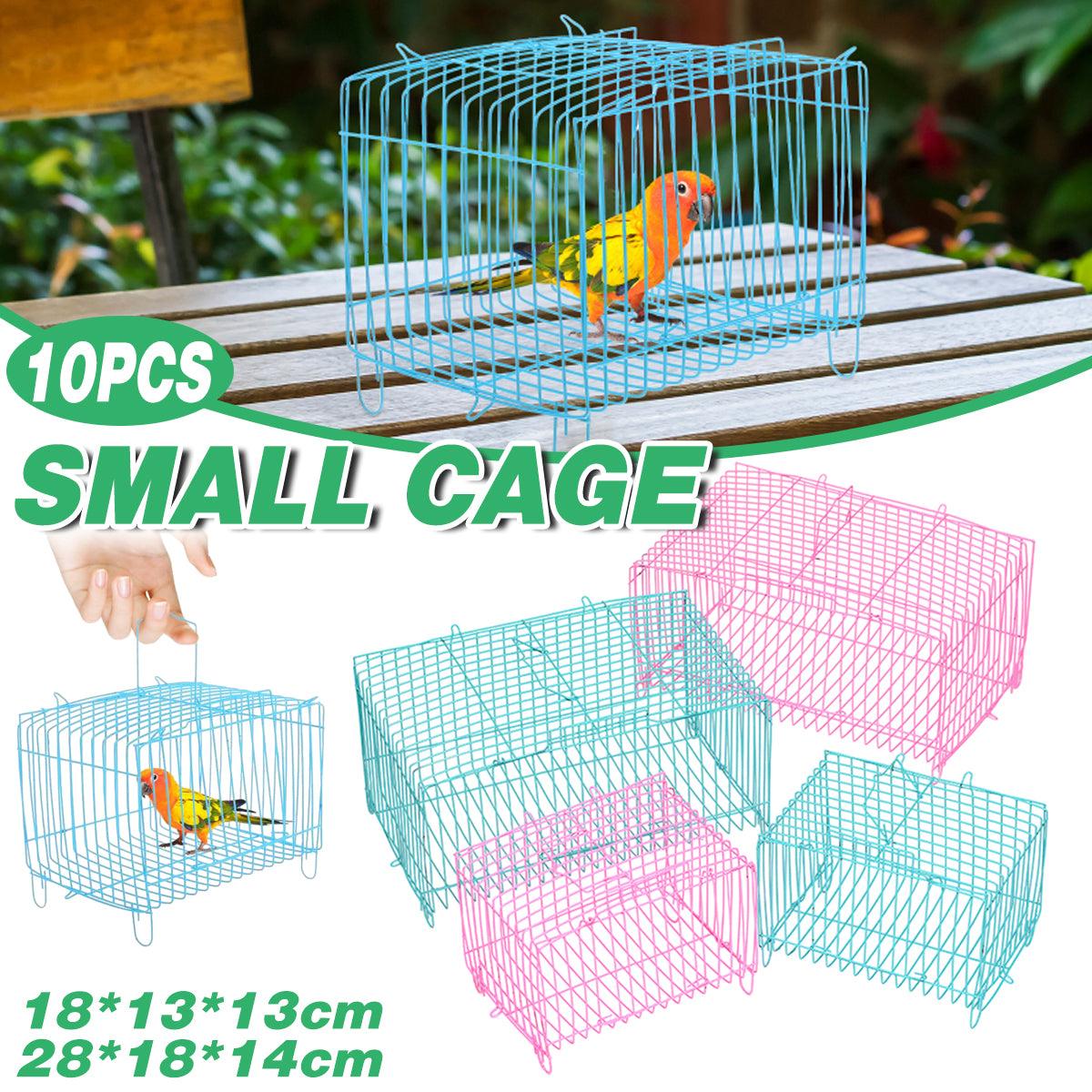 Small Bird Transport Collapsible Cage Travel Pet Carrier Portable Folding Cage - S