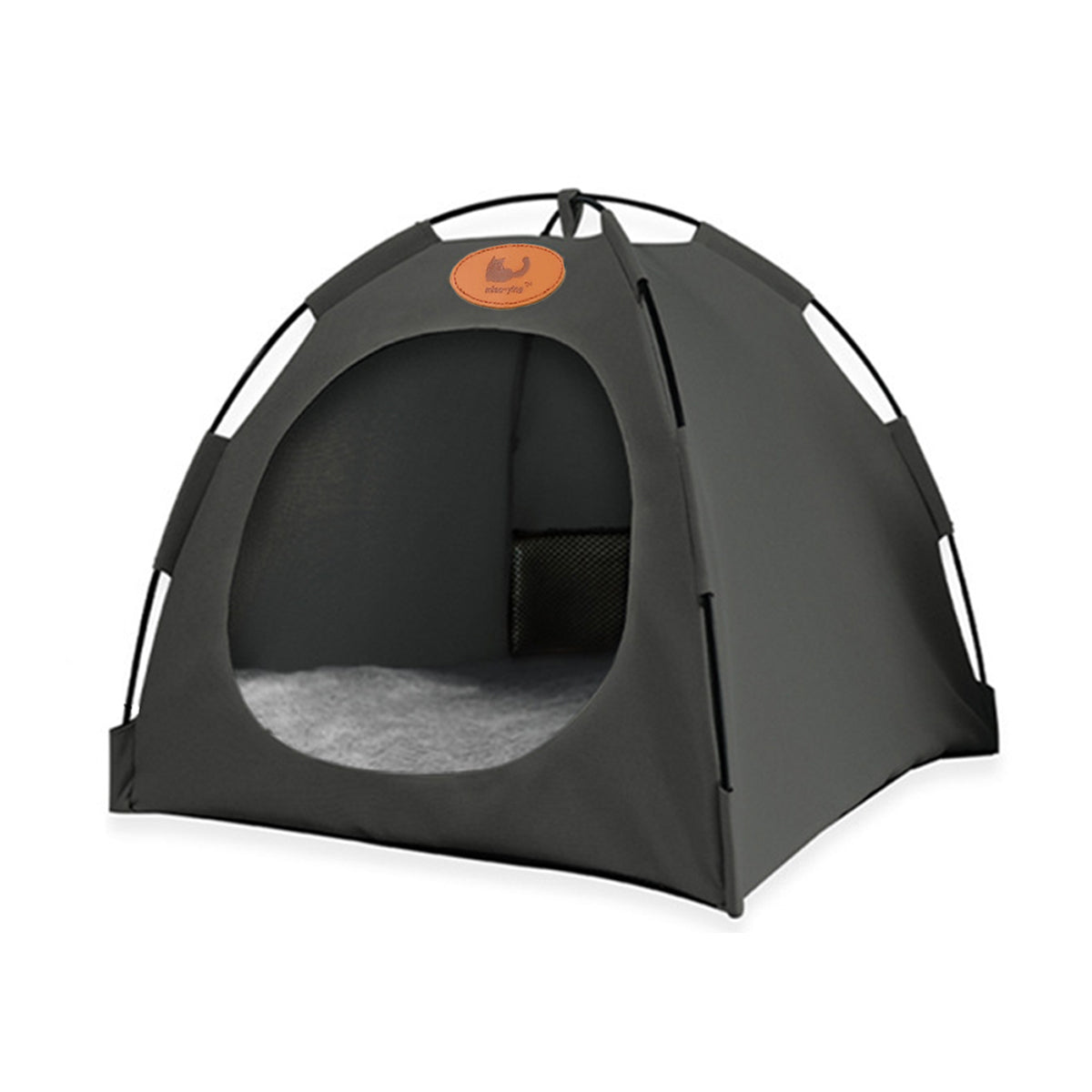 Folding Camping Pet Tent for Cats Puppy Bed Indoor Cat Nest Dog Cave Style House - Beige