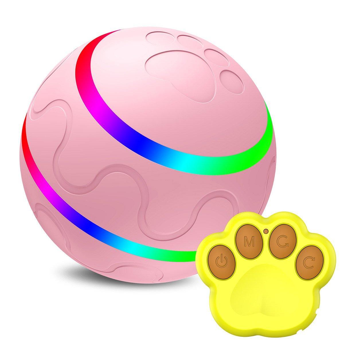 Interactive Smart Cat Dog Automatic Rolling Ball Self-Moving Kitten Pet Toys - Orange