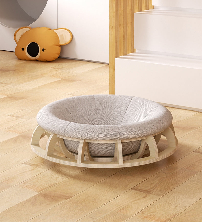 Timber Gyro Cat Nest Bed - Image 3.0