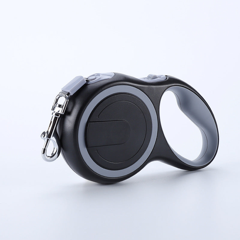 Gray 5M Pet Leash Retractable - Tangle-Free, Extendable Pet Leash for Walking