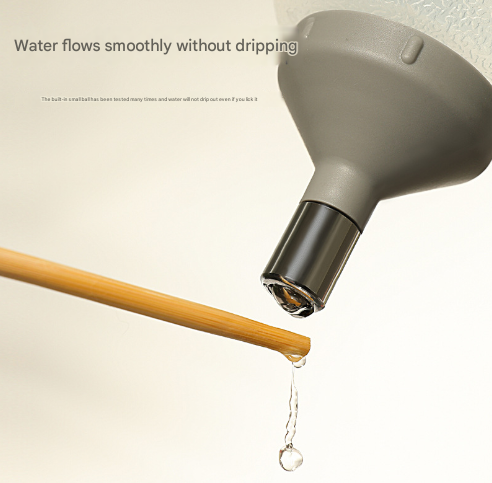 Grey Adjustable Height Pet Water Dispenser - Free Standing or Hanging - No More Bending!