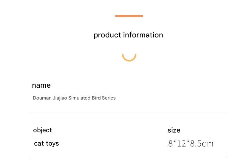 Interactive Plush Cat Toy - Lifelike Bird with Chirping Sounds and Feathers,Purple Gray