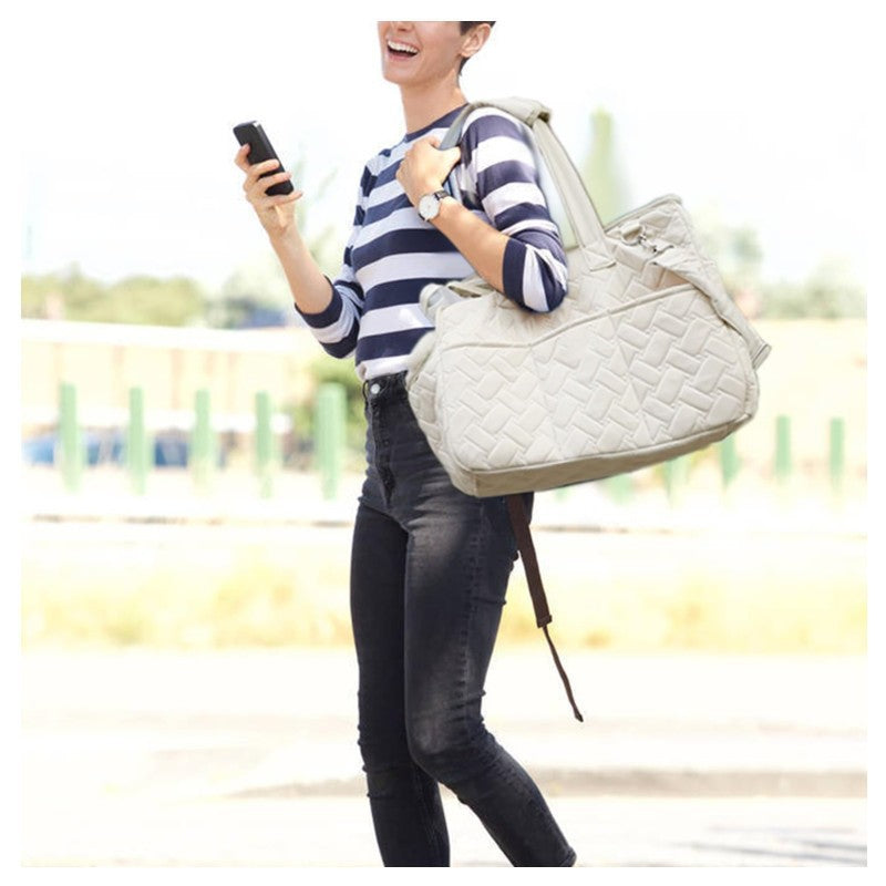 Beige Fashionable Pet Carrier Bag - Stylish Handbag for Cats and Small Dogs