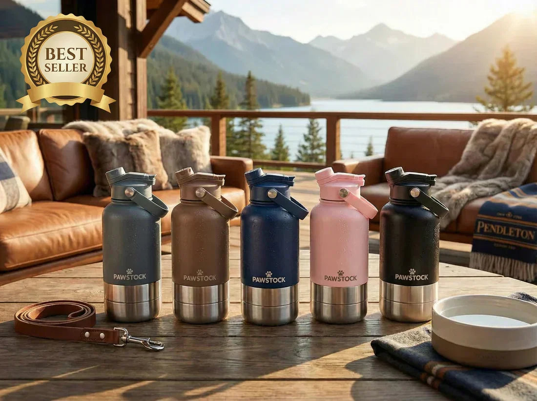 Best dog water bottle in Australia with built-in bowls