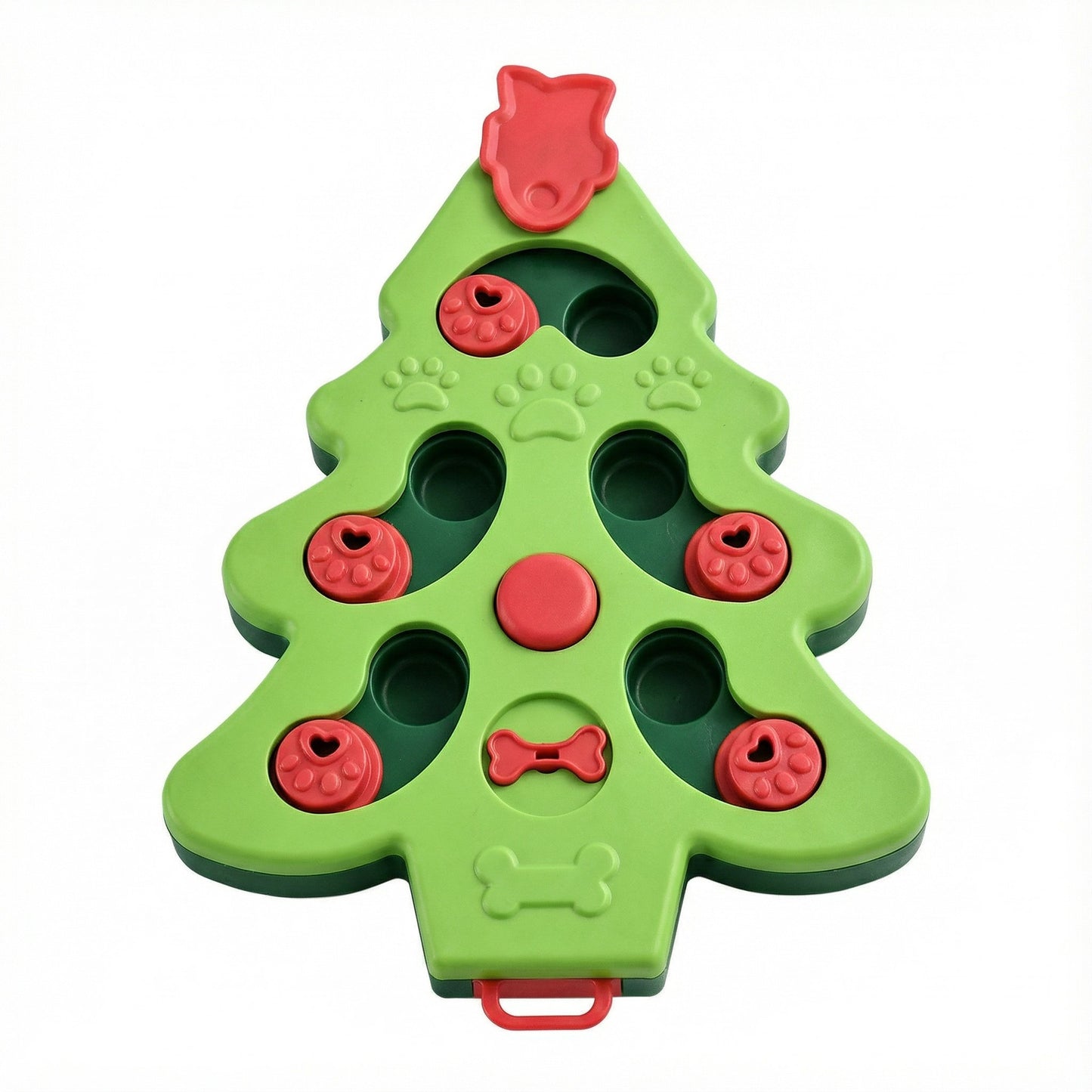 Christmas Tree Dog & Cat Puzzle Toy – Interactive Treat Enrichment Game – Pawstock Australia