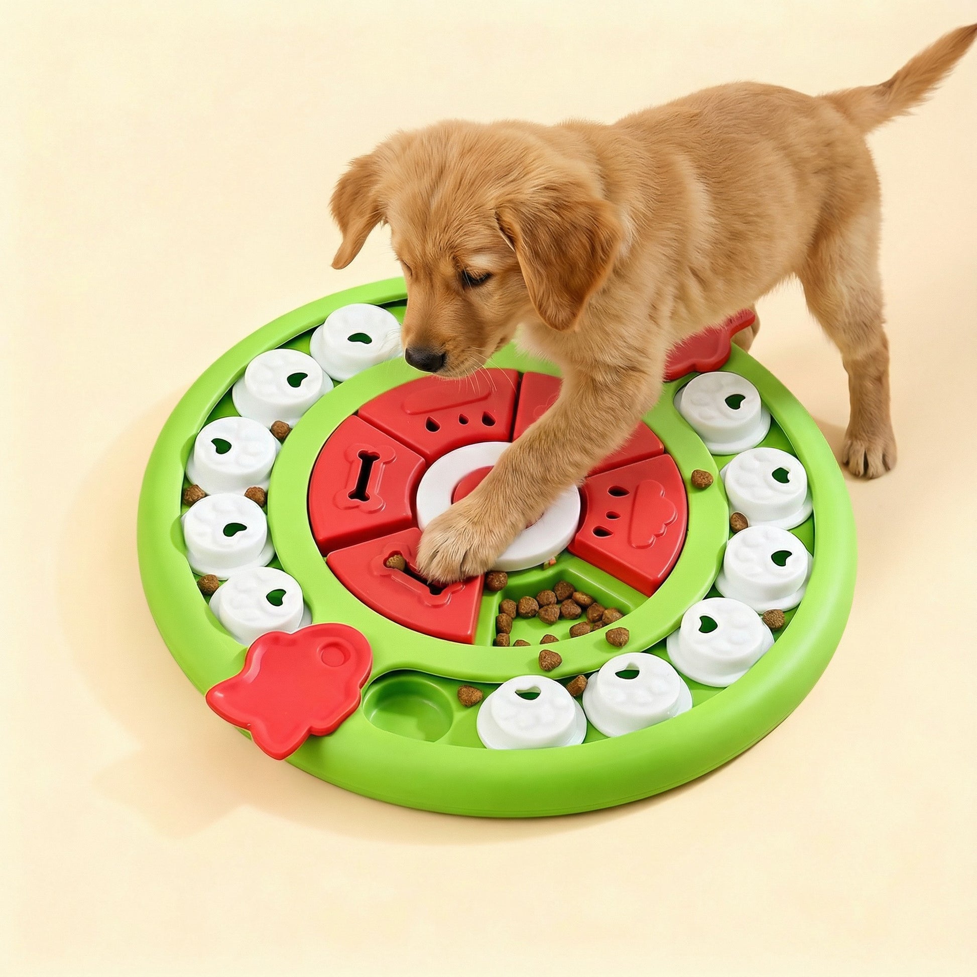 Pizza Puzzle Treat Toy for Dogs and Cats – Interactive Slow Feeder Enrichment Game – Pawstock Australia