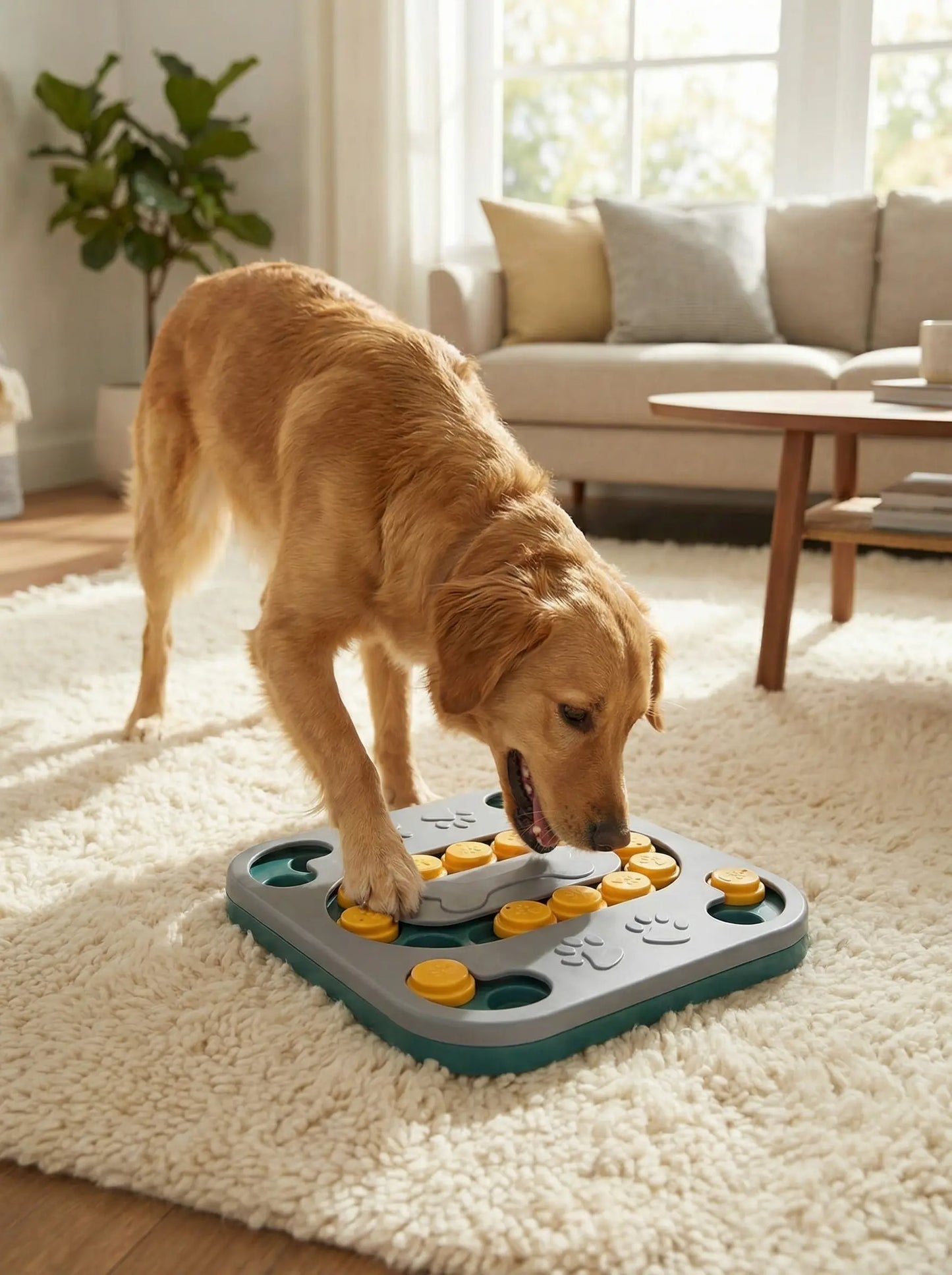 Interactive Dog Puzzle Toy – Slow Feeder