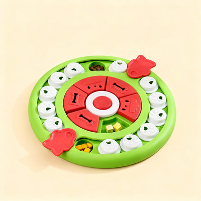 Pizza Puzzle Treat Toy for Dogs and Cats – Interactive Slow Feeder Enrichment Game – Pawstock Australia