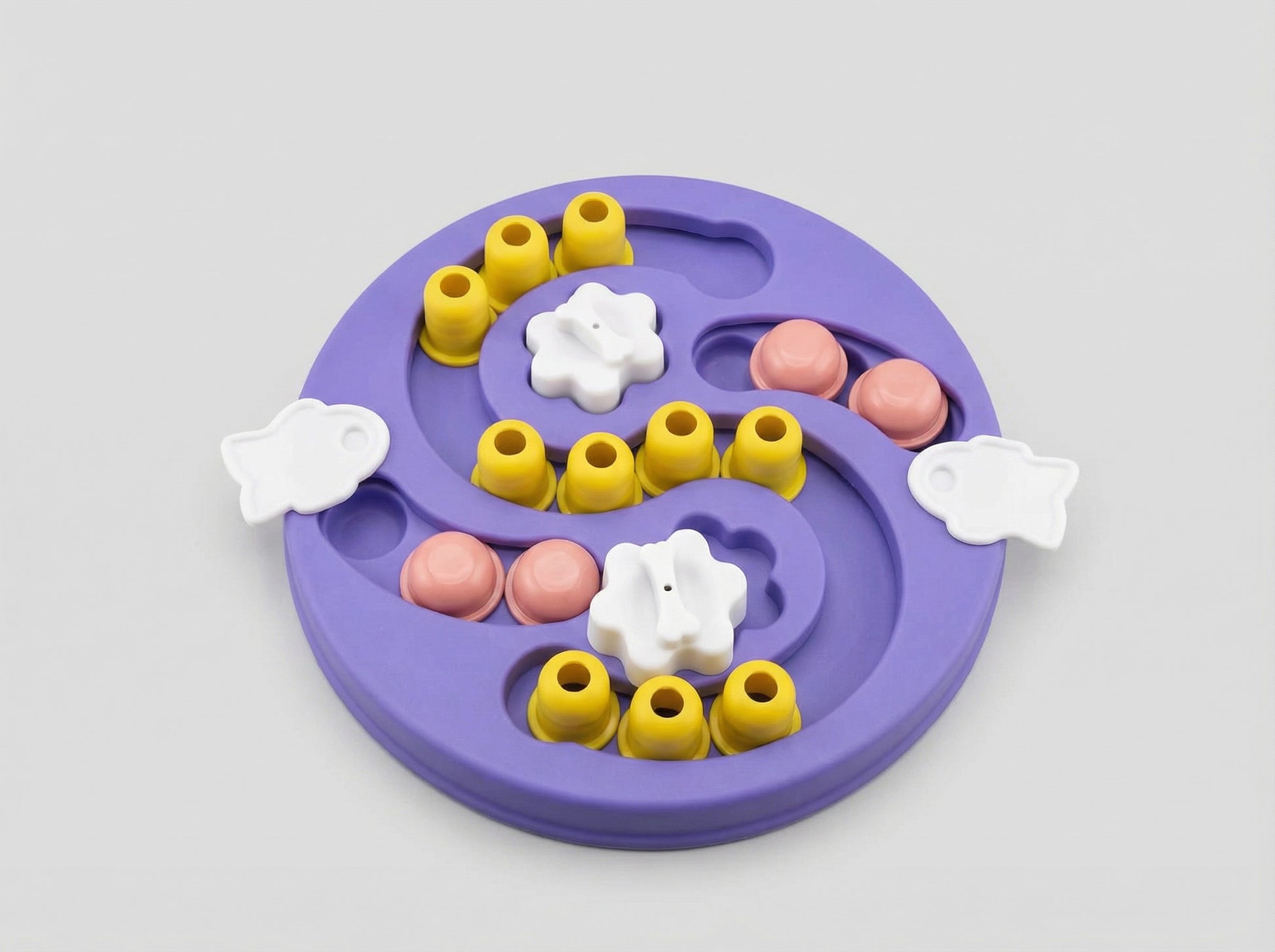 Advanced sliding maze dog puzzle toy with treat compartments for mental stimulation – PawStock Australia