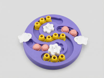 Advanced sliding maze dog puzzle toy with treat compartments for mental stimulation – PawStock Australia