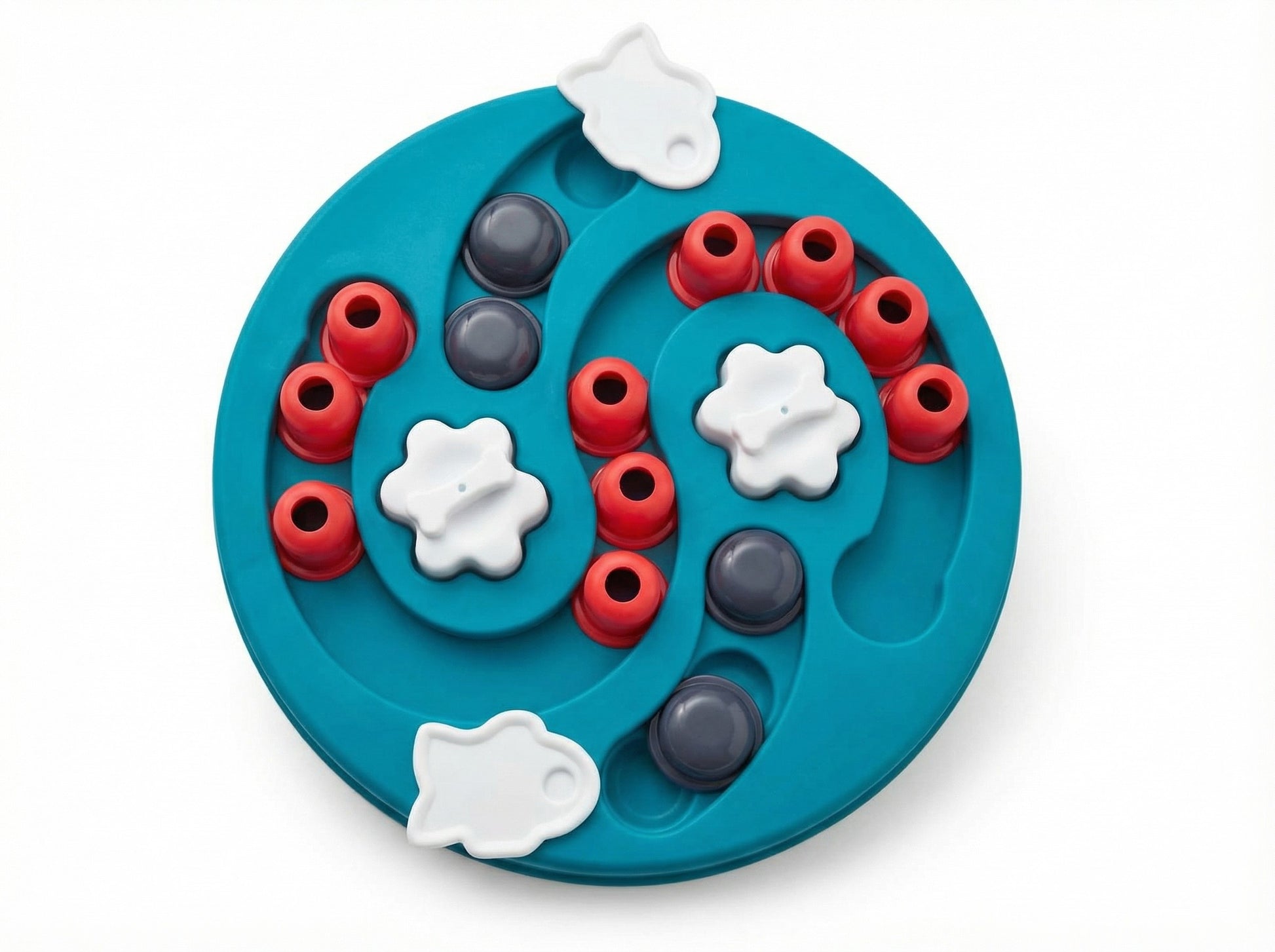 Advanced sliding maze dog puzzle toy with treat compartments for mental stimulation – PawStock Australia