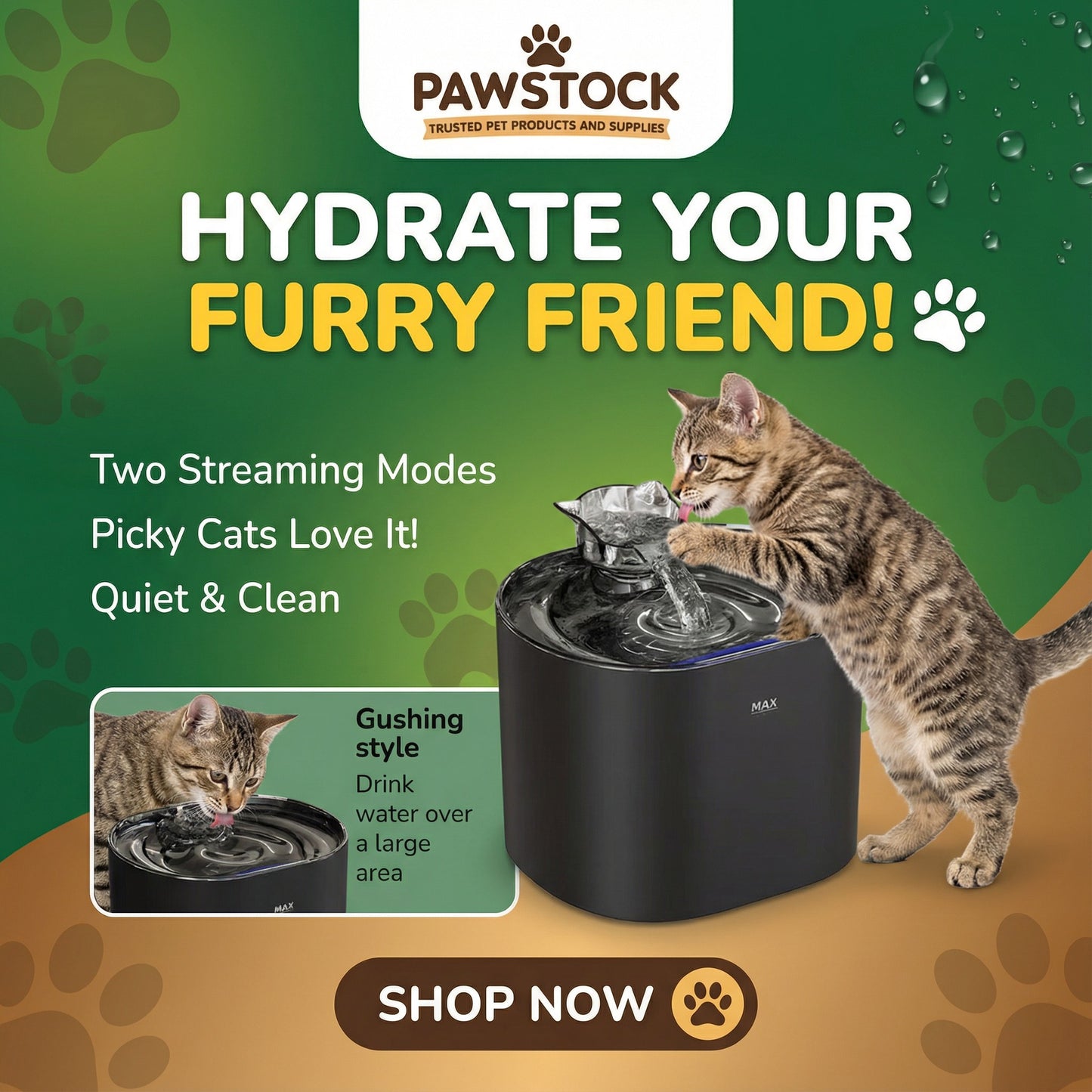 Automatic Pet Water Fountain with Filtered Flowing Water for Cats & Dogs – Pawstock Australia
