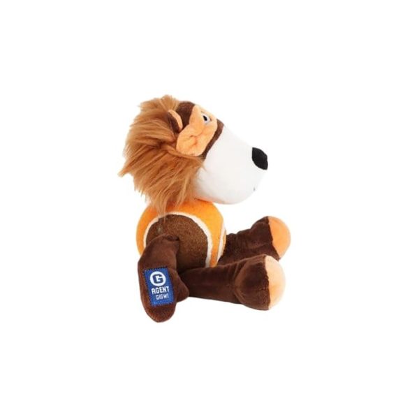GiGwi – Agent GiGwi Plush Dog Toy | Tennis Ball Belly & Soft Plush Body