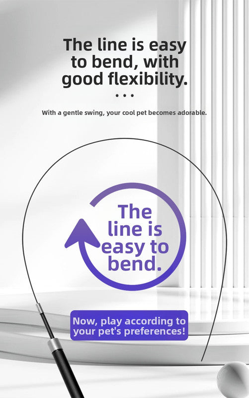 Interactive LED telescopic pole cat teaser stick