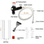 Aquarium Vacuum Cleaner Fish Tank Gravel Cleaning Kit With Siphon For Water Change - Cleaning Pump With Air Pressure