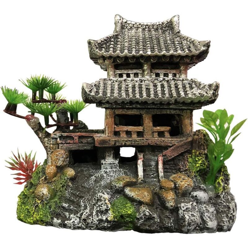 Classic Resin Aquarium Decoration Realistic  Eco-Friendly Castle