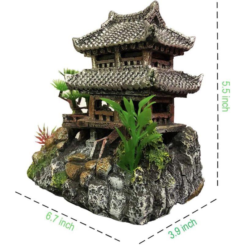 Classic Resin Aquarium Decoration Realistic  Eco-Friendly Castle