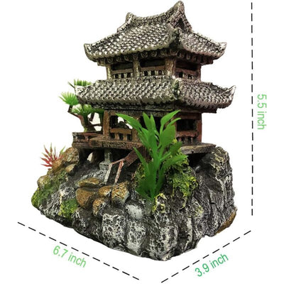 Classic Resin Aquarium Decoration Realistic  Eco-Friendly Castle