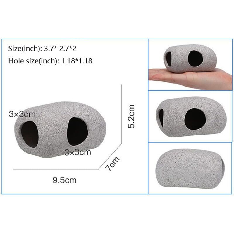 Aquarium ROcks For Fish Breeding, Playing And Resting, Small Ceramic Decorative Stones For Aquarium