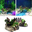 Aquarium Bridge Ornament,Fish Tank Landscape Decor Aquarium Resin Bridge Fish Tank Arch Pavilion Tree Garden Aquarium