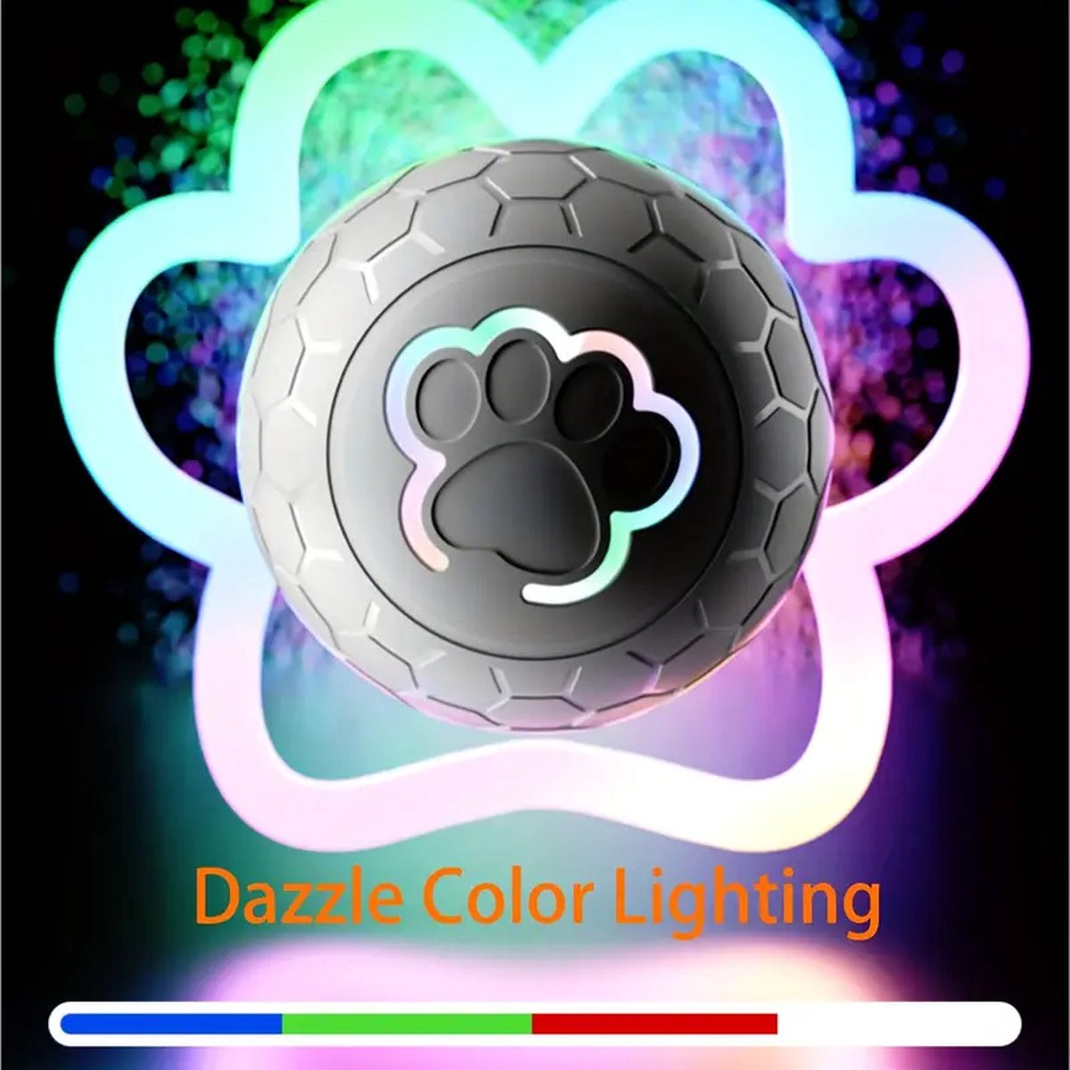 Interactive Dog Ball 5.6cm – Self-Rolling Automatic Toy for Small Dogs