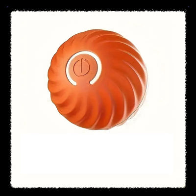 Interactive Dog Toy - Self-Rolling Dog Ball - Durable Orange Automatic Ball - 5 cm