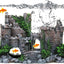 Aquarium Decoration - Ornaments - Castle - aquarium - Castle Aquarium Castle Decoration Hiding House - 17 x 6 x 13 cm