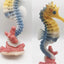 Seahorse Statue Ornament Compatible with Aquarium Decor Resin 2 Pieces