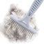 Dog Dematting Brush Undercoat Comb Self-Cleaning Double Row Metal Teeth for Loose Hair Removal Puppy Grooming Brush
