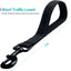 Short Dog Leash - Traffic Padded Handle - Heavy Duty - Short Nylon Dog Lead for Training Control - Reflective Threads Pet Leashes for Large Dogs and Medium Dogs (12 Inch, Reflective Black)