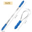 Dual-Sided Shedding Blade Dogs Hair Brush - Stainless Steel Grooming Horse Tool with No-slip Grip - Fine Teeth for Long, Short