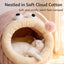 Cat Bed - Cave Cat Basket - Calming and Anxiety Relieving - Lantern Fish Shape - Pink（S：45*33*26cm）