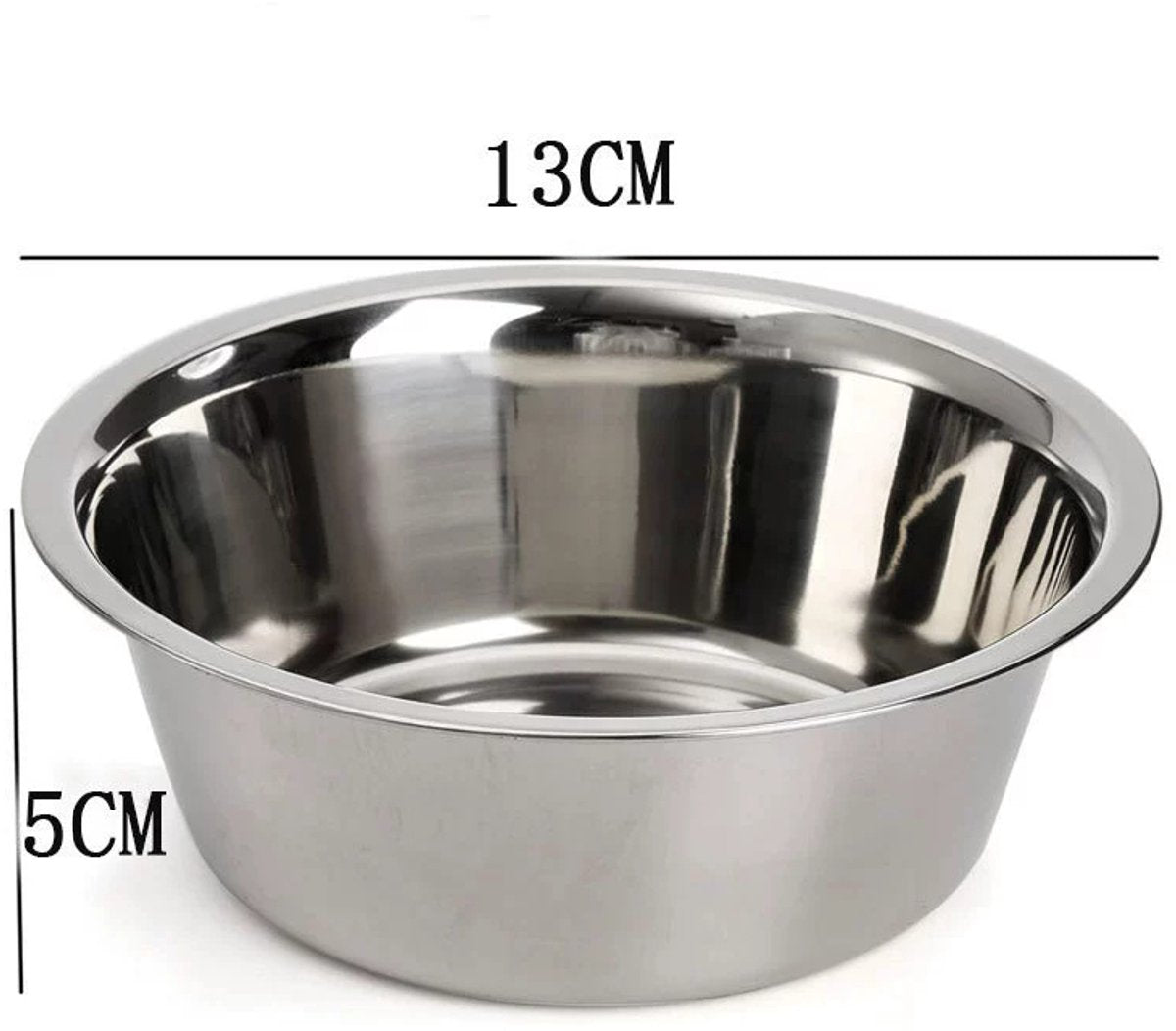 4-Pack Stainless Steel Food and Water Bowls for Cats and Dogs - Pet Food and Water Bowls - Pet Bowls - For Large, Medium, and Small Dogs - Kitten Bowls - Puppy Bowls