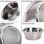 4-Pack Stainless Steel Food and Water Bowls for Cats and Dogs - Pet Food and Water Bowls - Pet Bowls - For Large, Medium, and Small Dogs - Kitten Bowls - Puppy Bowls