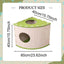 Cat House - Cat Basket - Cat Den - Felt-Shaped Cat Bed - Suitable for All Seasons - Warm | Scratch-Resistant - Pet Bed | Deep Sleeping Bed - Beige