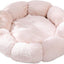 Cat basket - Warm basket for autumn/winter - Round cat basket - Dog mat - Dog basket - Cat basket for home - Pet basket - Pink - 50 cm