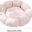 Cat basket - Warm basket for autumn/winter - Round cat basket - Dog mat - Dog basket - Cat basket for home - Pet basket - Pink - 50 cm
