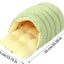 Cat house - Cat basket - Plush and warm - Removable and washable - Closed cat bed for winter - Suitable for indoor and outdoor use in winter, camping, traveling, in the bedroom, living room and apartment - Green and white checkered
