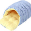 Cat House - Cat Basket - Plush and Warm - Removable and Washable - Closed Cat Bed for Winter - Suitable for Indoor and Outdoor Use in Winter, Camping, Travel, Bedroom, Living Room and Apartment - Blue and White Checkered Pattern