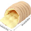 Cat House - Cat Basket - Plush and Warm - Removable and Washable - Closed Cat Bed for Winter - Suitable for Indoor and Outdoor Use in Winter, Camping, Travel, Bedroom, Living Room - Orange and White Checkered Pattern